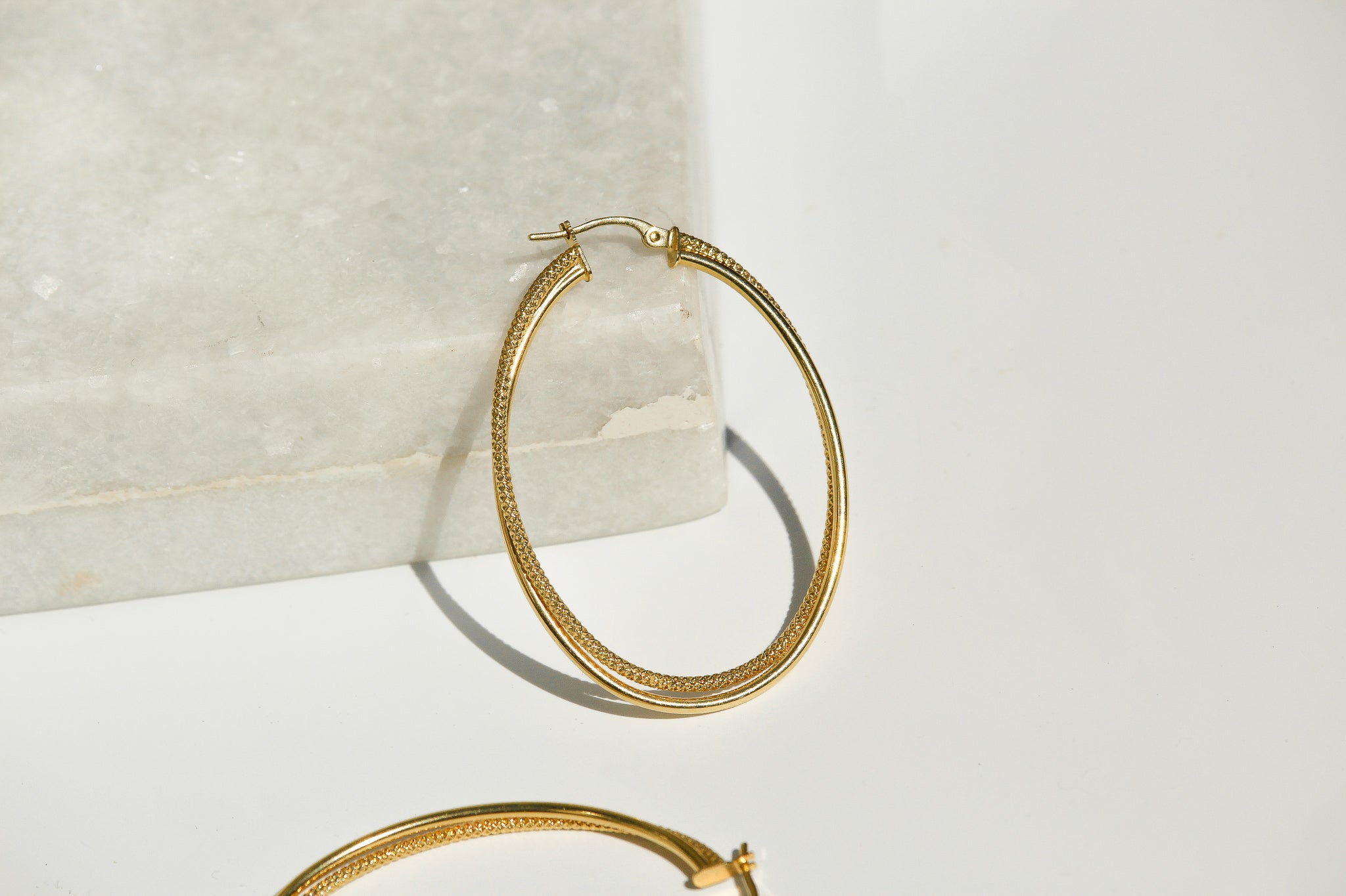 Large Oval Hoops | 10k Gold | 1.4