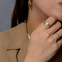 womens gold ring, 10k birthstone ring, 14k birthstone ring, emerald birthstone ring, may birthstone ring