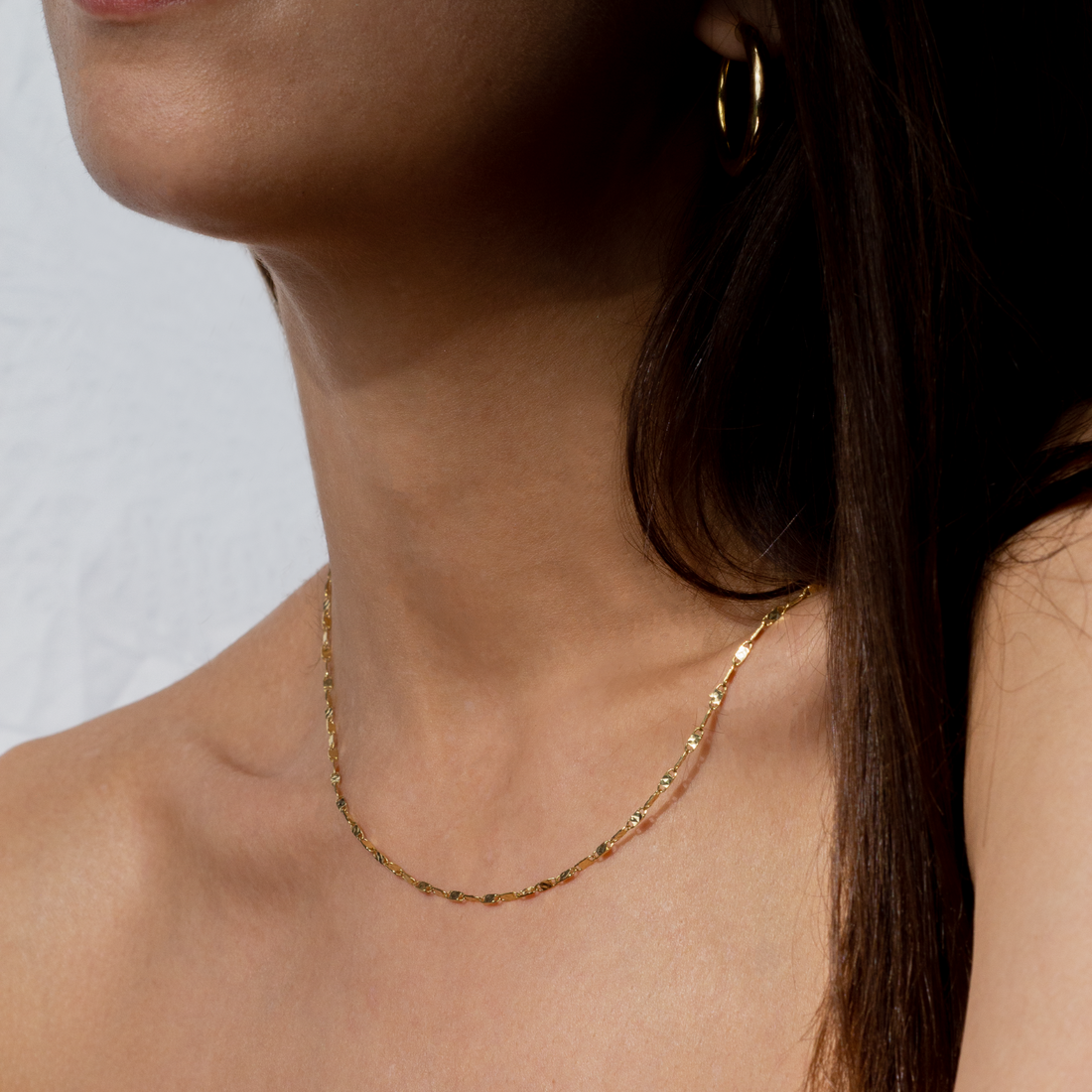 16 inch gold necklace, 16 and 18 inch chain