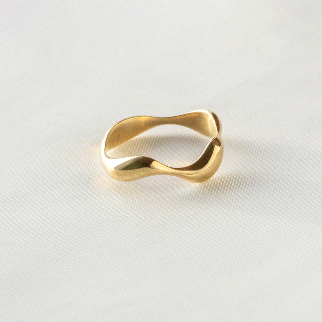 Wave Ring | 10k Yellow/White/Rose Gold, Silver