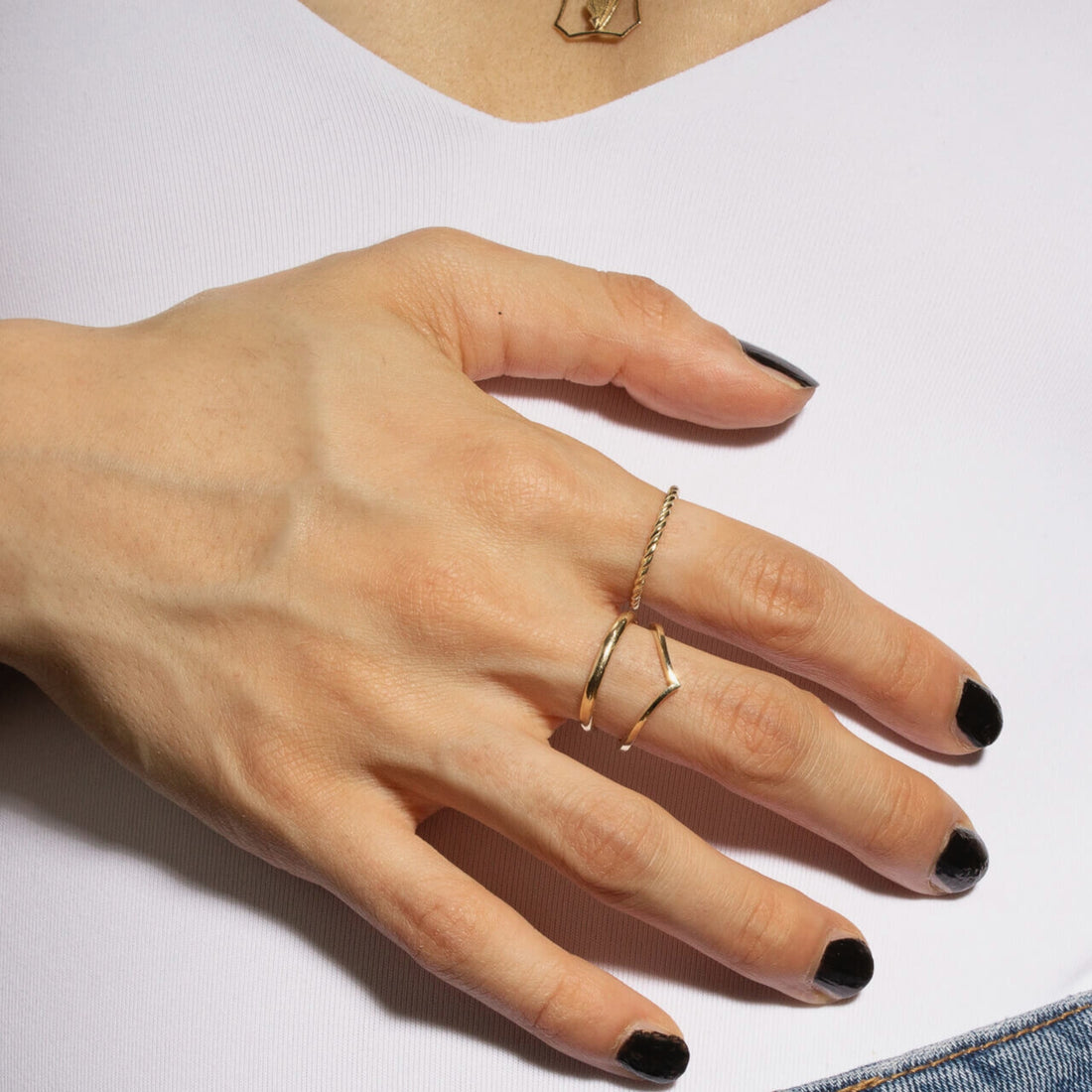 Twisted Stacker Ring | 10k Gold